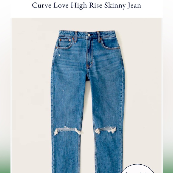 ✨SOLD✨ Curve love Abercombie jeans - Picture 1 of 5